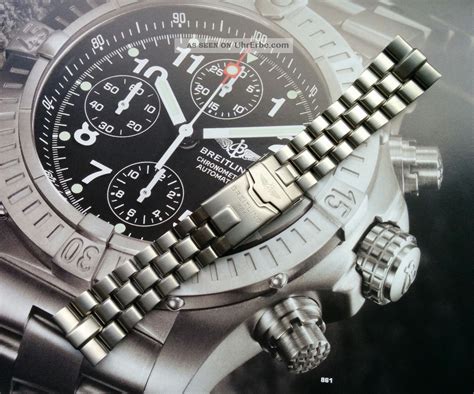 breitling titanium bracelet|breitling titanium chrono avenger.